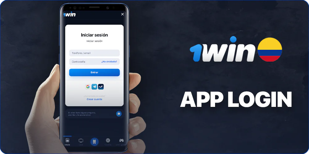 Instrucciones paso a paso para acceder a su cuenta a través de la aplicación 1Win