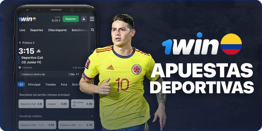 Apuestas deportivas en la app móvil 1Win